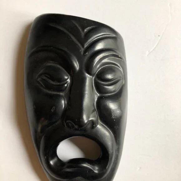 Vintage Mid-Century Comedy and Tragedy Drama MasksWall Art